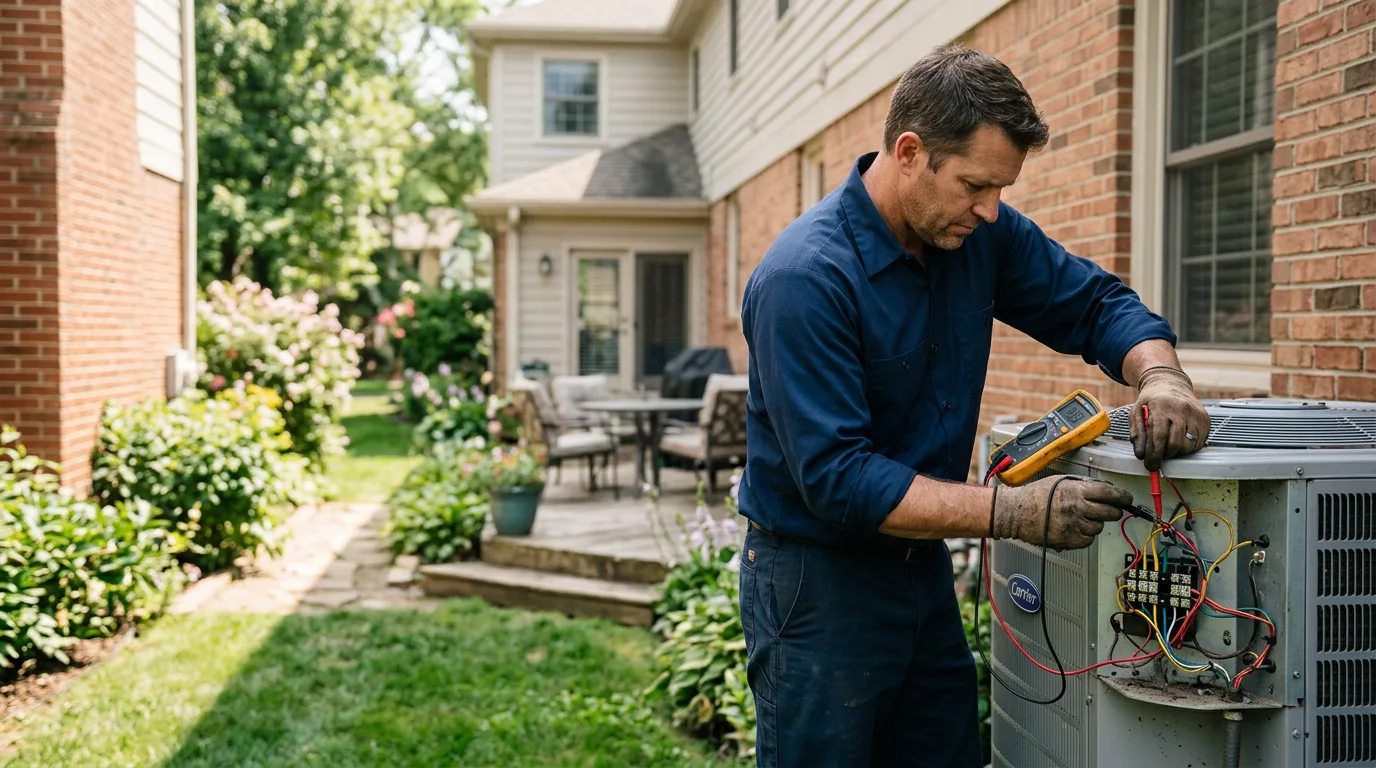 HVAC technician working near Belspring, VA